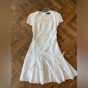 Worn Once  Shin Choi Dress with Lace Detail and Belt in Size 4